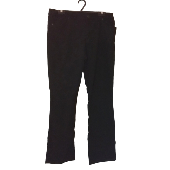 REITMANS WOMENS BLACK SIZE 15 PANTS WIDE LEG PANTS RAYON & NYLON FABRIC - Picture 1 of 4